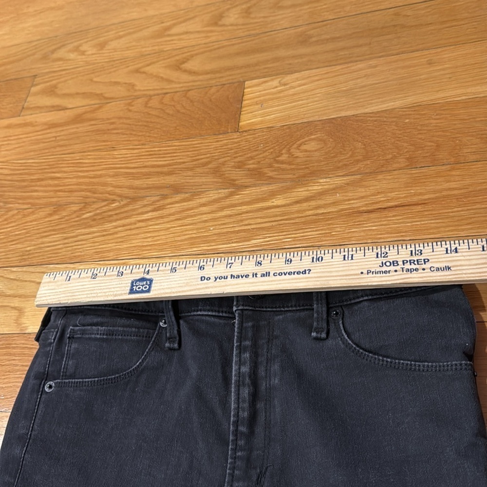 Abercrombie & Fitch black distressed high rise super skinny ankle  size 28/6S . - Picture 6 of 9